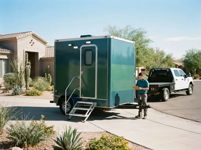 Luxury Event Restroom Trailer in Scottsdale, AZ