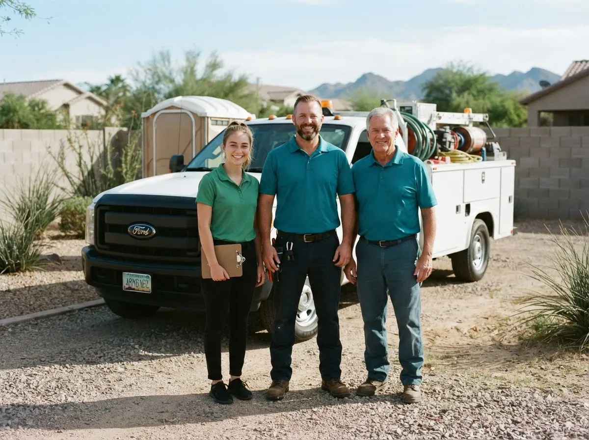 The PineBridge Portable Toilets team — portable toilet rentals in Scottsdale, AZ
